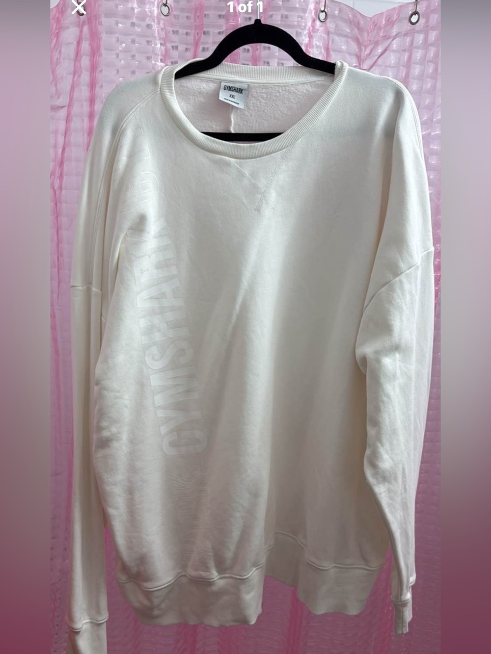 Gymshark Women's Cream Oversized Crewneck Sweatshirt